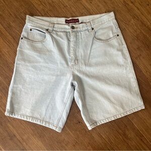 Vintage 90s Nevada Light Blue Denim Dad Shorts Jorts, Sz 36